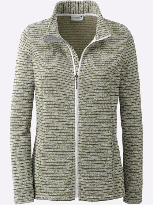 Veste En Polaire Polaire Tricotée à L'intérieur Légèrement Gratté - Taille Standard - Witt - Kiabi