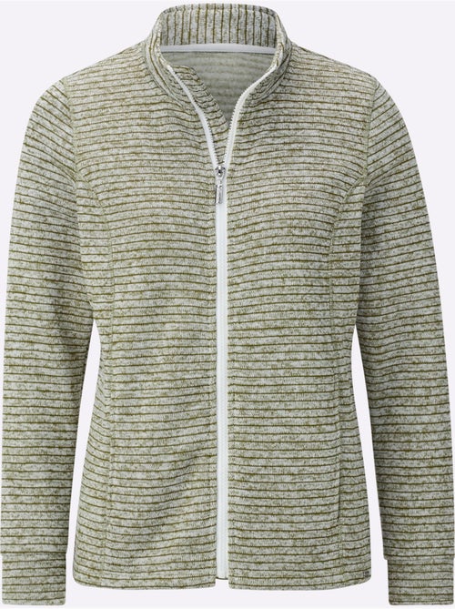 Veste En Polaire Polaire Tricotée à L'intérieur Légèrement Gratté - Taille Standard - Witt - Kiabi