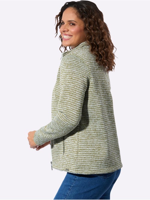 Veste En Polaire Polaire Tricotée à L'intérieur Légèrement Gratté - Taille Standard - Witt - Kiabi