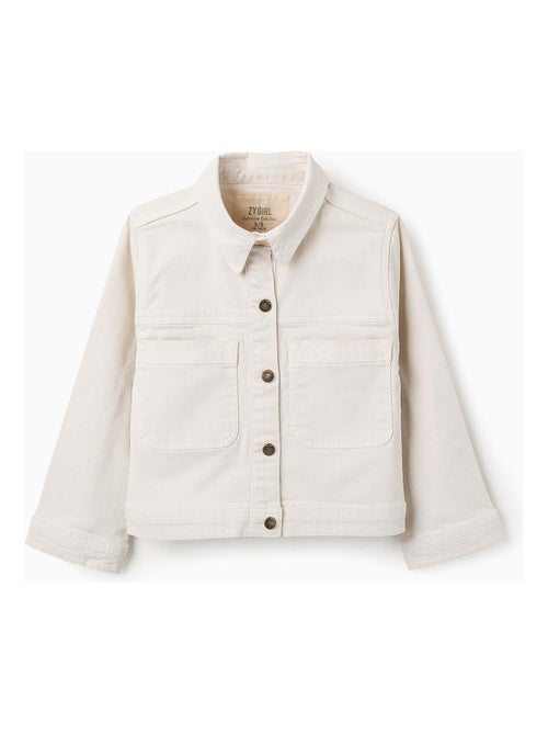 Veste en Sergé avec Boutons Dorés - Kiabi