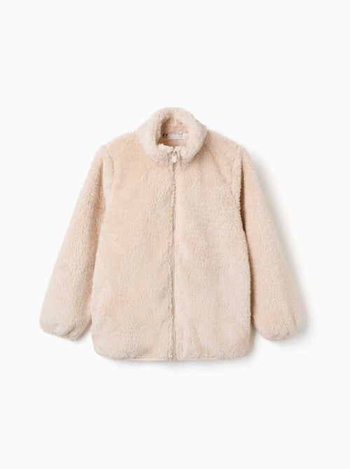 Veste en sherpa avec fermeture éclair - Kiabi Veste en sherpa avec fermeture éclair - Kiabi
