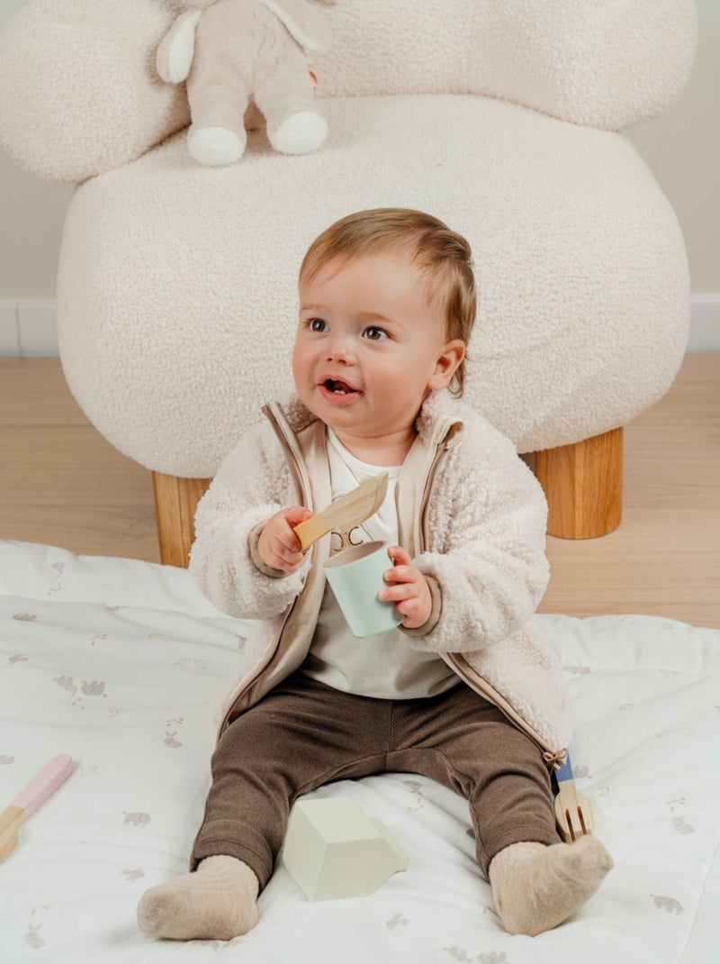 Veste en sherpa Noukie's Ecru - Kiabi