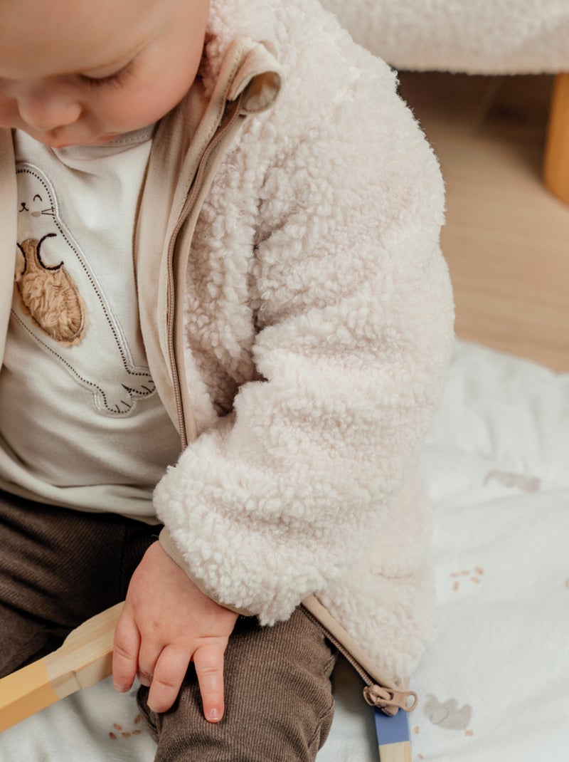 Veste en sherpa Noukie's Ecru - Kiabi