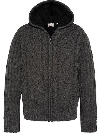 Veste en Sherpa Zippé Homme Schott