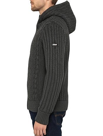 Veste en Sherpa Zippé Homme Schott