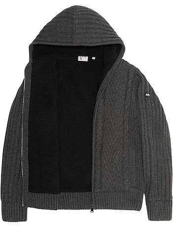 Veste en Sherpa Zippé Homme Schott