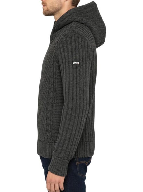 Veste en Sherpa Zippé Homme Schott - Kiabi Veste en Sherpa Zippé Homme Schott - Kiabi