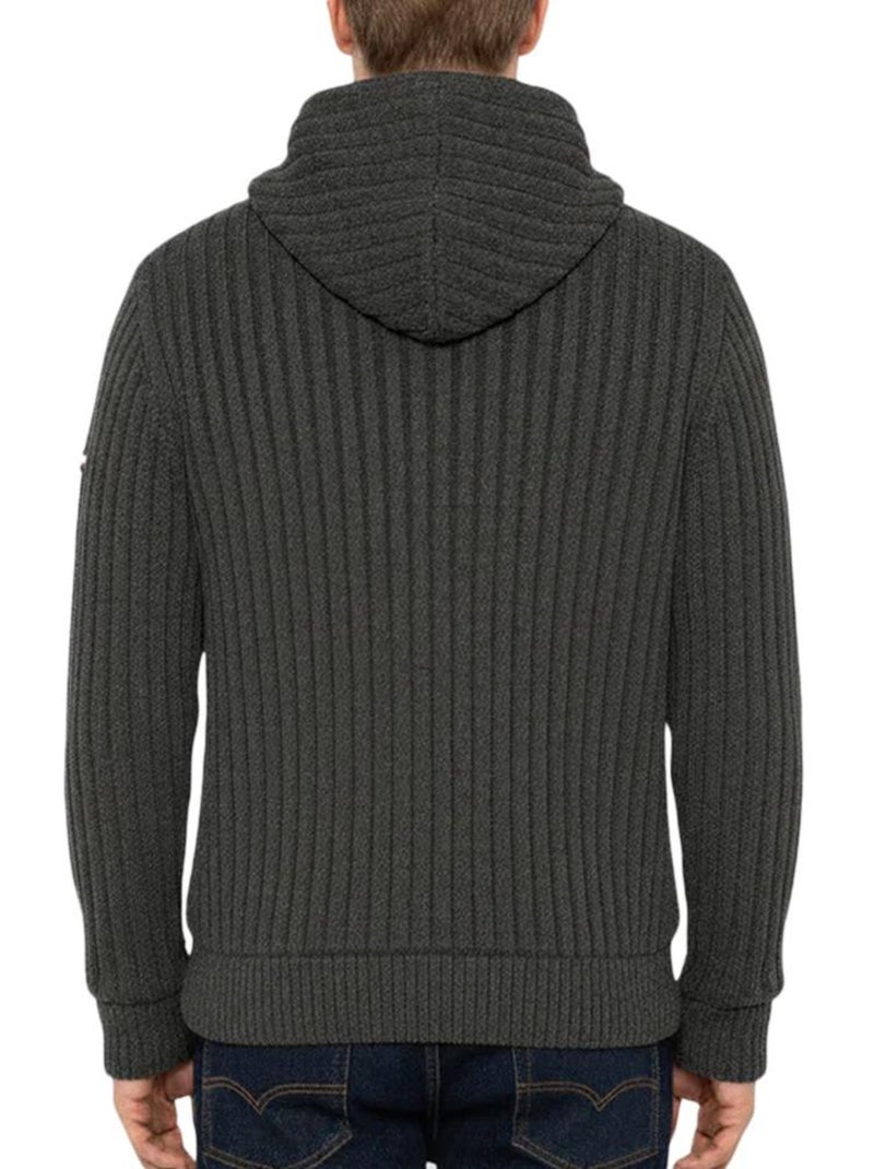 Veste en Sherpa Zippé Homme Schott Gris Argenté - Kiabi