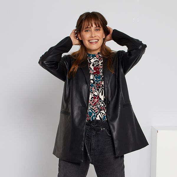 kiabi veste femme simili cuir