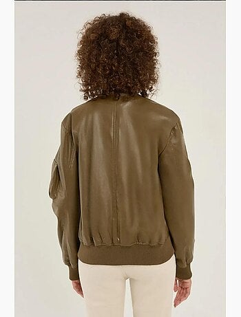 Veste en similicuir coupe décontractée hiccup