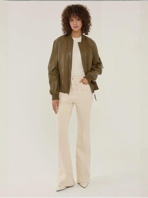 Veste en similicuir coupe décontractée - Kiabi