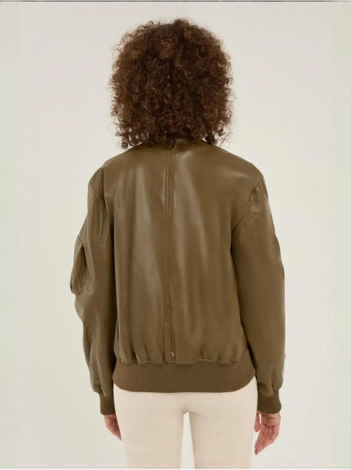 Veste en similicuir coupe décontractée - Kiabi