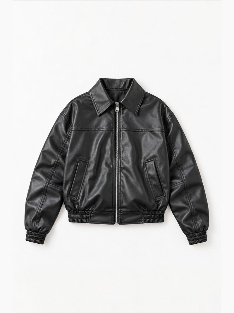 Veste en similicuir hiccup Noir - Kiabi
