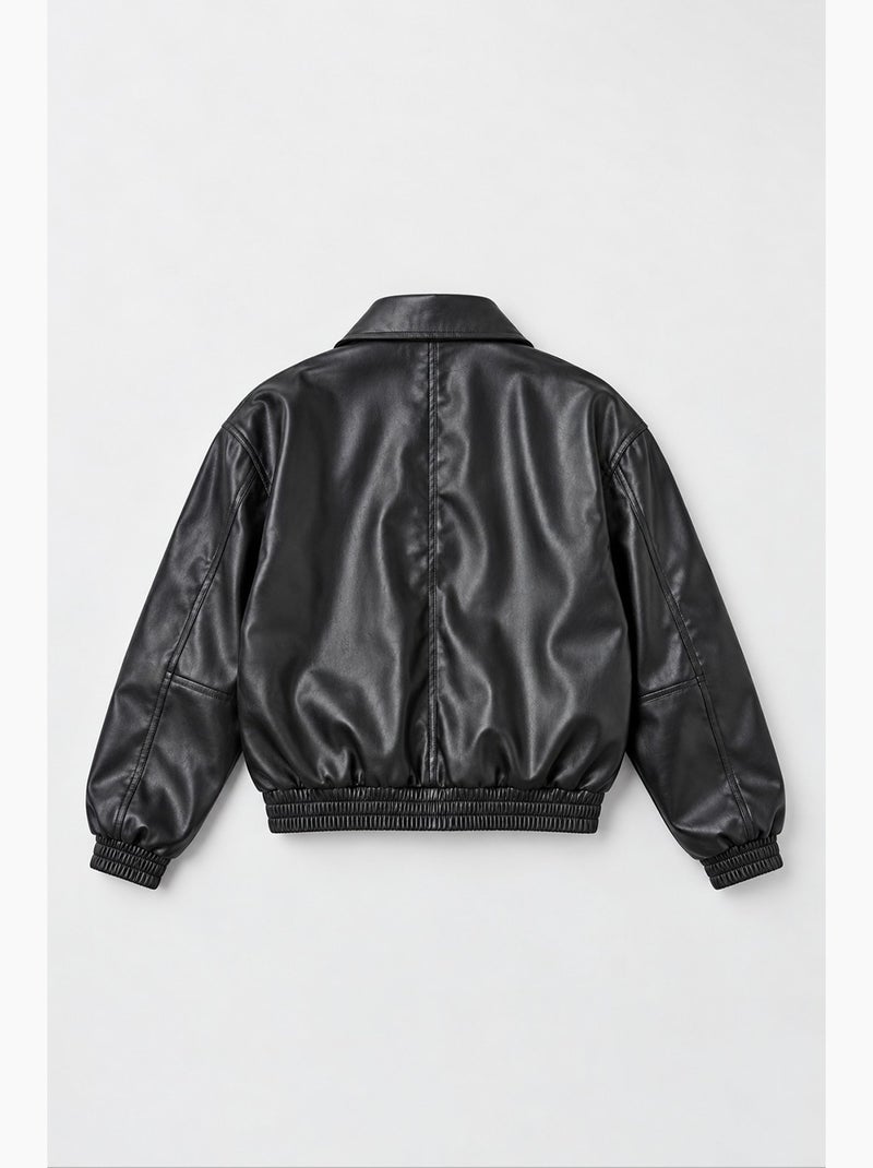 Veste en similicuir hiccup Noir - Kiabi