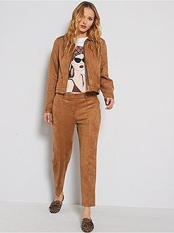 Veste en suédine - Kiabi