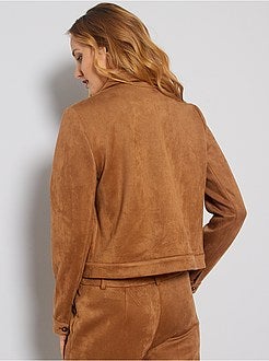 Veste en suédine - Kiabi