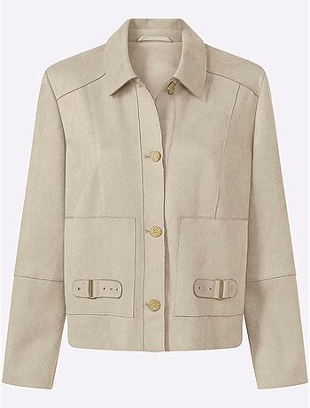Veste en synthétique bords ouverts modernes - taille standard - helline