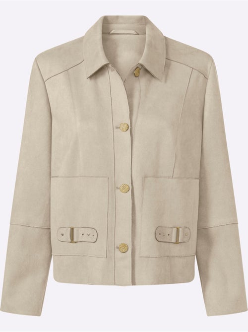 Veste en synthétique bords ouverts modernes - taille standard - helline - Kiabi
