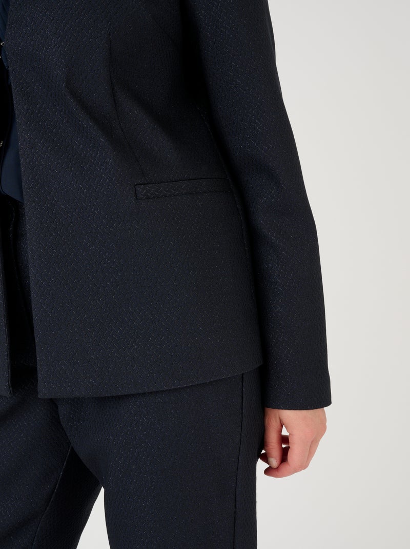 Veste en tissu fantaisie - Damart Bleu - Kiabi