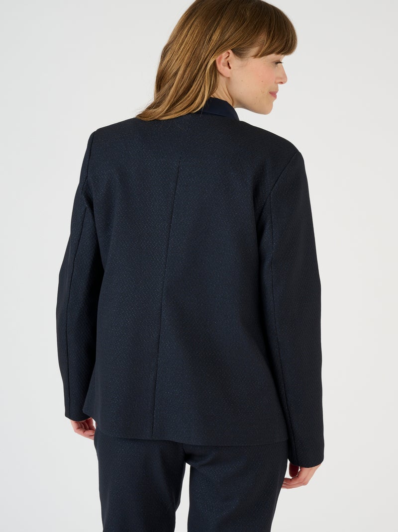 Veste en tissu fantaisie - Damart Bleu - Kiabi
