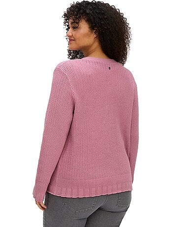 Veste En Tricot Ajouré - Taille Standard - Sheego