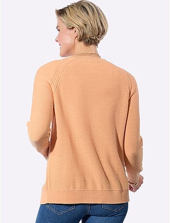 Veste en tricot avec encolure en V et manches raglan longues - Taille standard - Witt