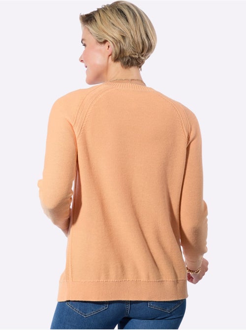 Veste en tricot avec encolure en V et manches raglan longues - Taille standard - Witt - Kiabi Veste en tricot avec encolure en V et manches raglan longues - Taille standard - Witt - Kiabi