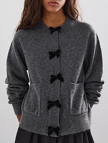 Veste en tricot avec nœuds, MO Fashion