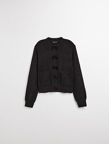 Veste en tricot avec nœuds, MO Fashion
