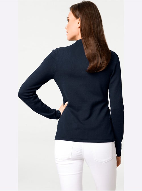 Veste En Tricot Fin Superbe Basique Avec Poches Plaquées - Taille Standard - helline - Kiabi