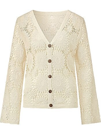 Veste En Tricot Pur Coton - Taille Standard - Witt