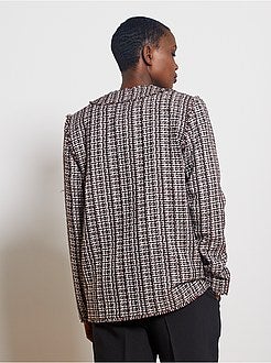 Veste en tweed - Kiabi