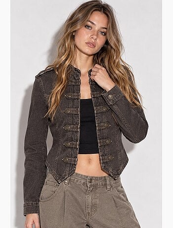 Veste en twill boutonnée hiccup