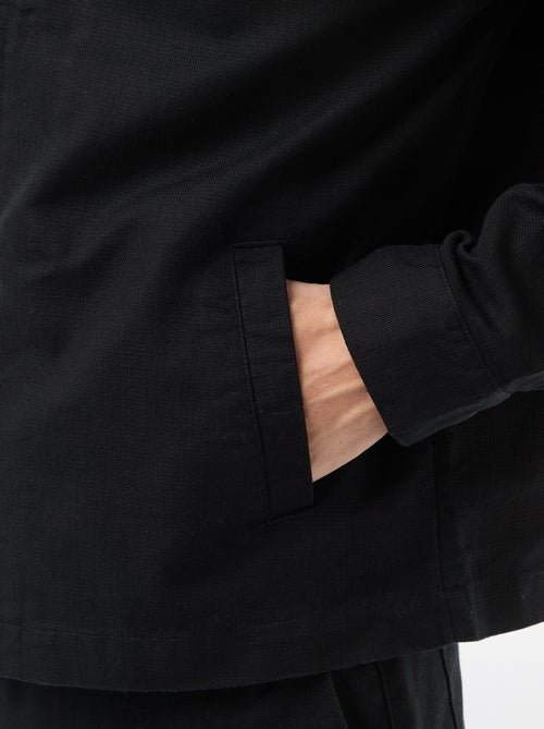 Veste en twill zippée unie - Kiabi Veste en twill zippée unie - Kiabi