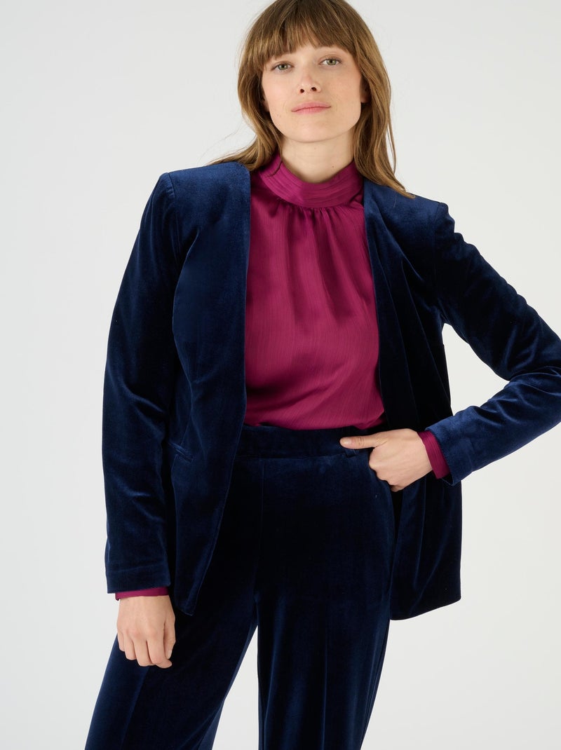 Veste en velours - Damart Bleu marine - Kiabi