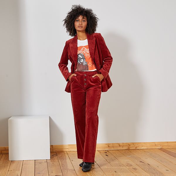 Veste velours femme kiabi Veste velours femme kiabi
