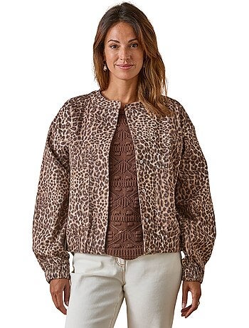 Veste encolure ronde en twill - DAXON