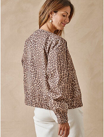 Veste encolure ronde en twill - DAXON