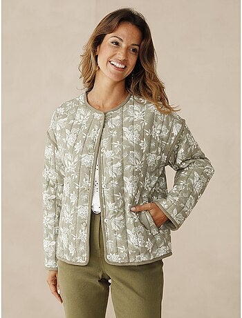 Veste encolure ronde matelassée