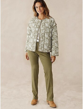 Veste encolure ronde matelassée