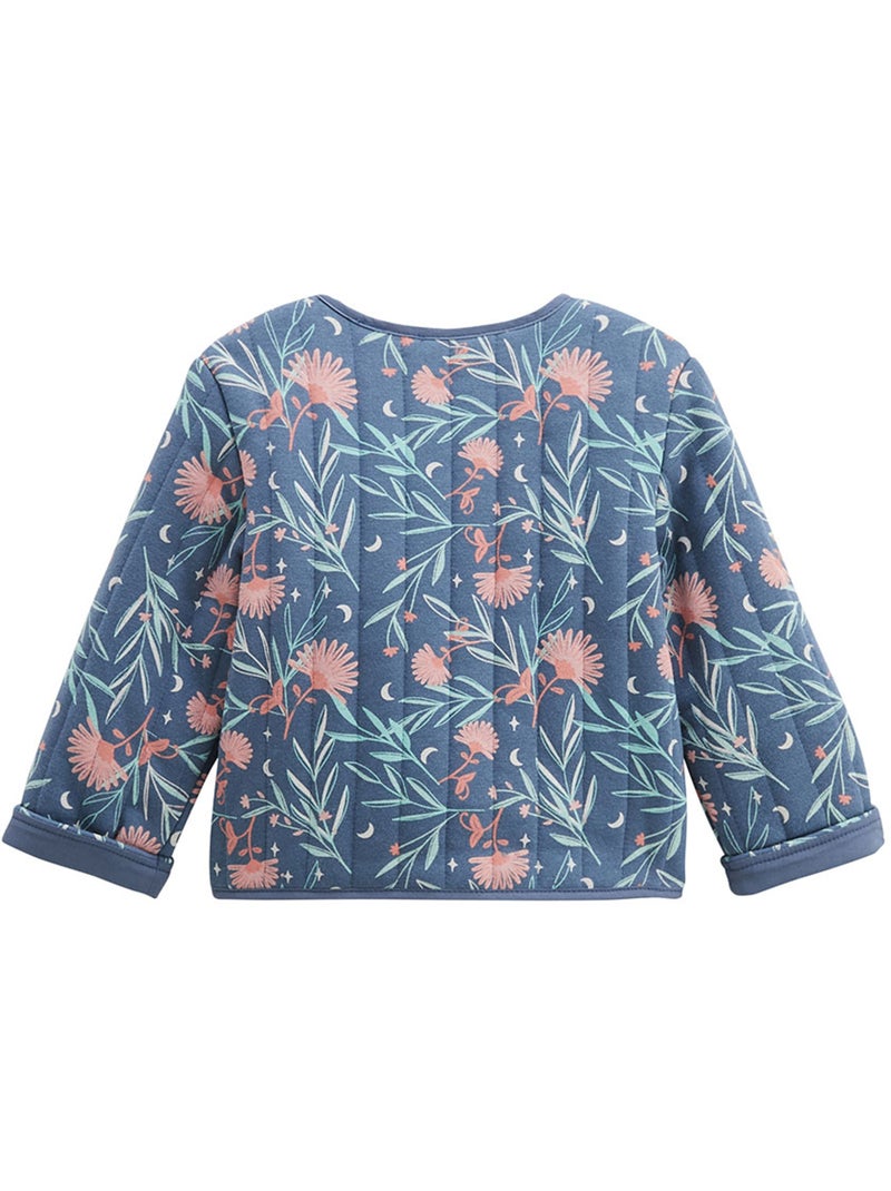 Veste enfant en coton matelassé Dina Bleu - Kiabi