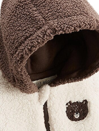 Veste enfant en sherpa avec capuche Cracotte