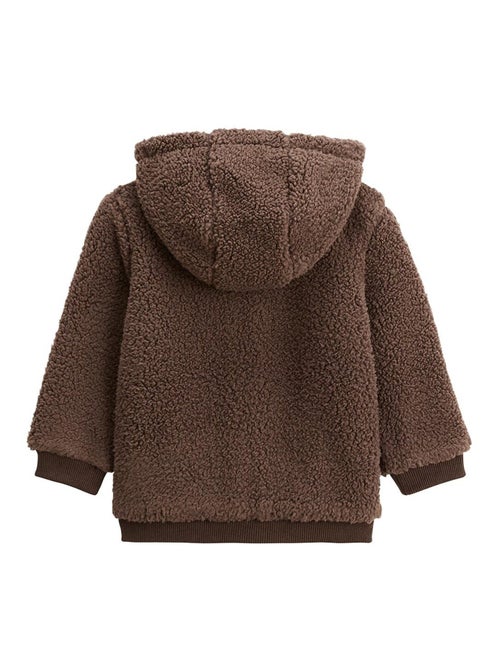 Veste enfant en sherpa avec capuche Cracotte - Kiabi