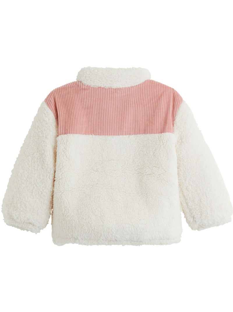 Veste enfant en sherpa cléo Rose - Kiabi