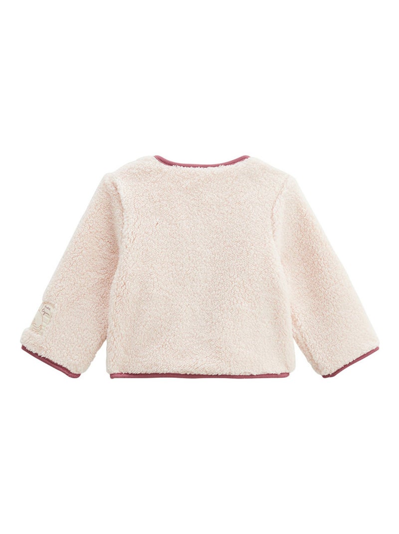 Veste enfant en sherpa Matcha Rose - Kiabi