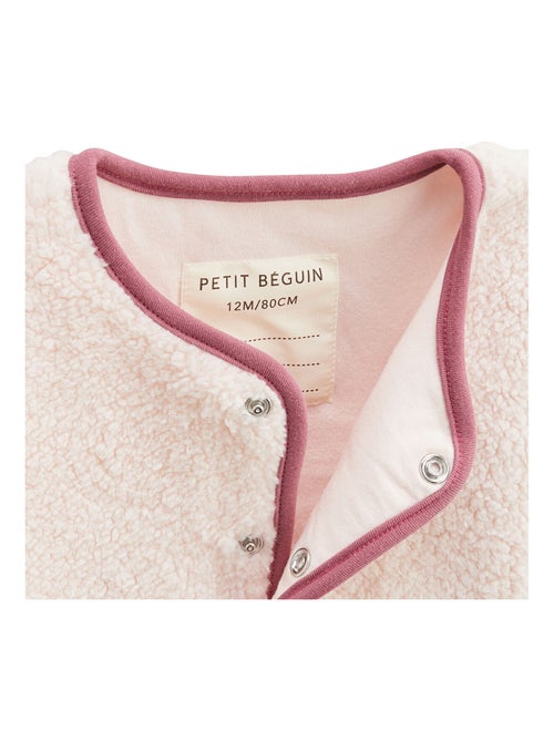 Veste enfant en sherpa Matcha - Kiabi