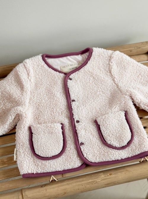 Veste enfant en sherpa Matcha - Kiabi