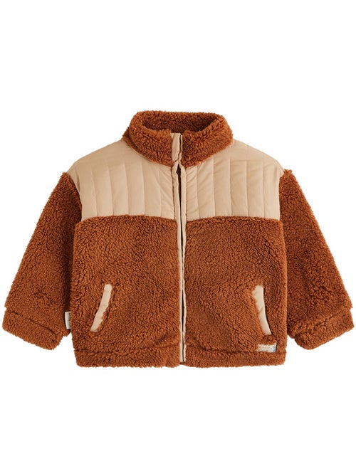 Veste enfant en sherpa moka - Kiabi Veste enfant en sherpa moka - Kiabi