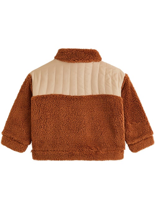 Veste enfant en sherpa moka - Kiabi Veste enfant en sherpa moka - Kiabi