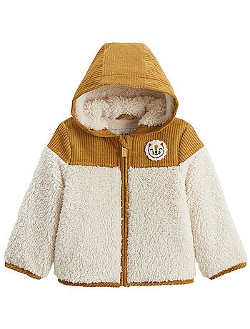 Veste enfant intérieur polaire avec capuche Charly